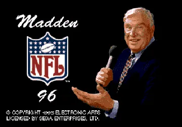 Madden NFL 96 (USA, Europe) screen shot title